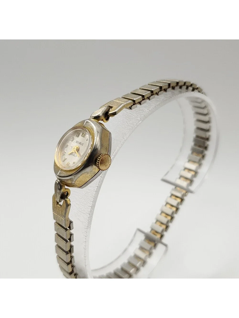Benrus 17 Jewel Mechanical Womens Watch 16mm For Parts Or Repair